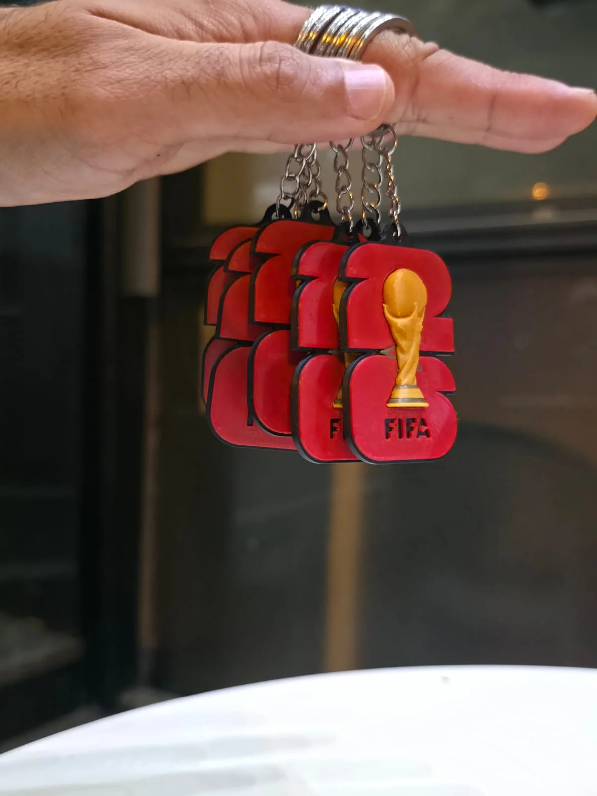 Porte-clé Drapeau Maroc Coupe du Monde 2026