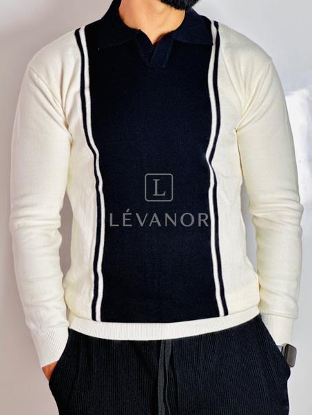 Polo au col contrastant
