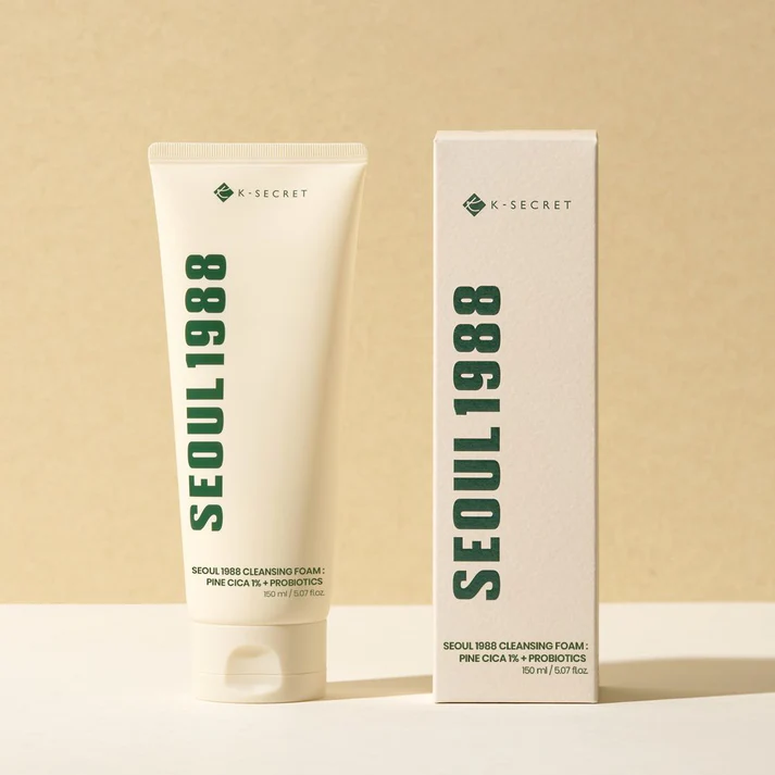 K-SECRET SEOUL 1988 Cleansing Foam : Pine Cica 1% + Probiotics 150ml