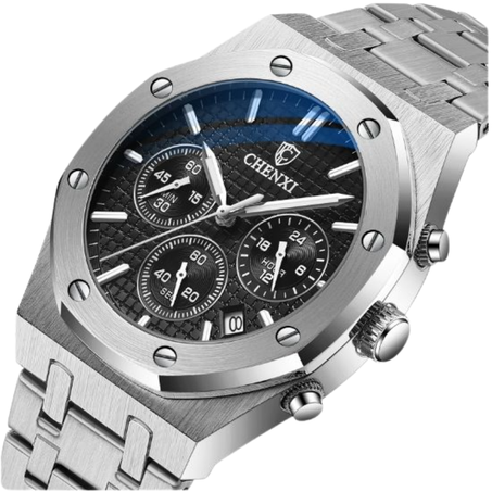 ساعة يد من الفولاذ المقاوم للصد (Luxury wrist watch for men)