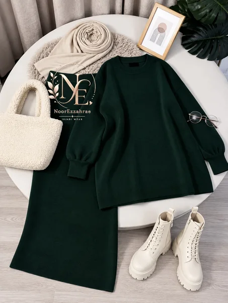 طقم تركي أنيق للمحجبات🧕🏻✨  الأناقة و الراحة كل يوم !