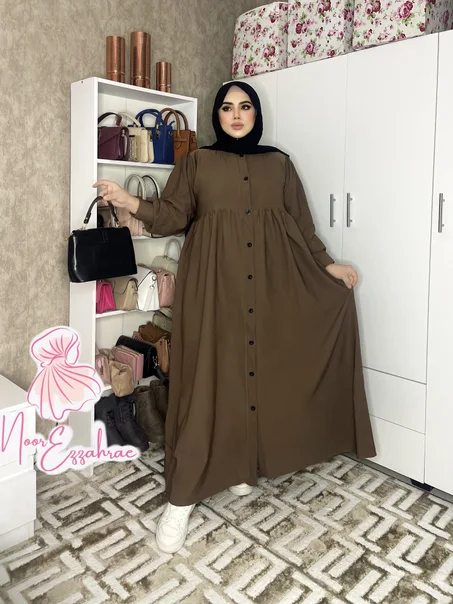 فستان شتوي للمحجبات 🧕🏻🪄 في قمة الأناقة