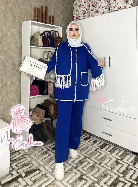 طقم شتوي للمحجبات و الغير محجبات 👌🏻🥰 لأناقة و الجمال