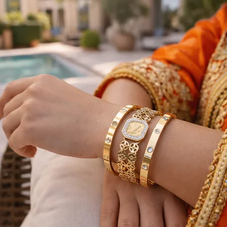 ✨ LV Luxury Trio Bracelets ✨قطعة تضيف الأناقة لكل إطلالة
