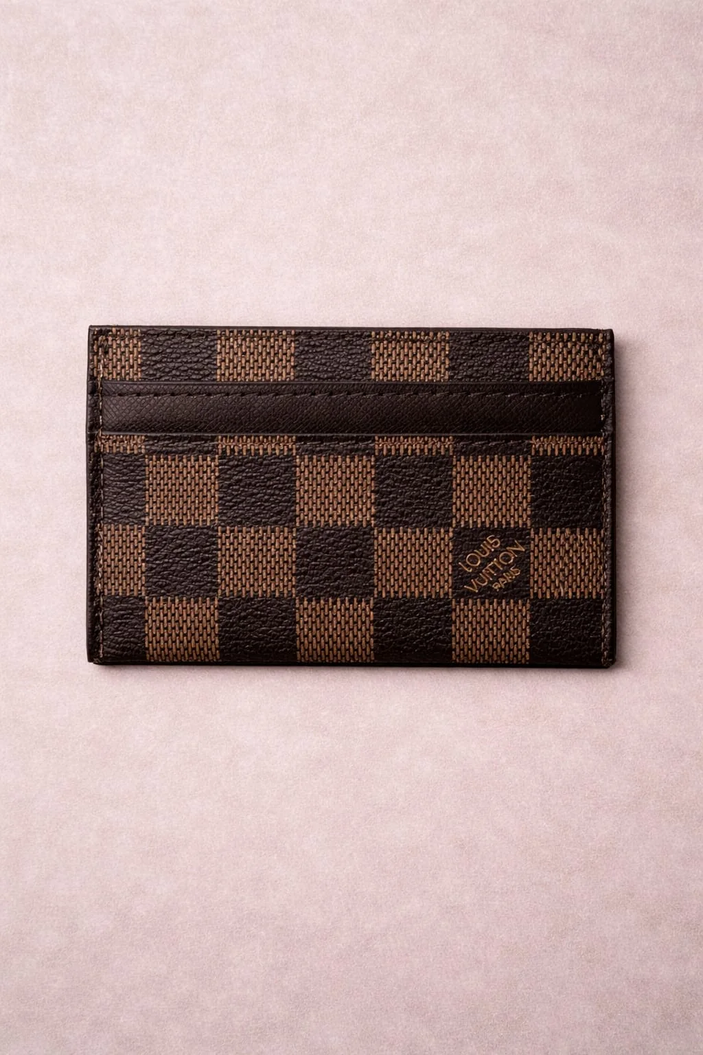 Porte-cartes Style Damier Compact