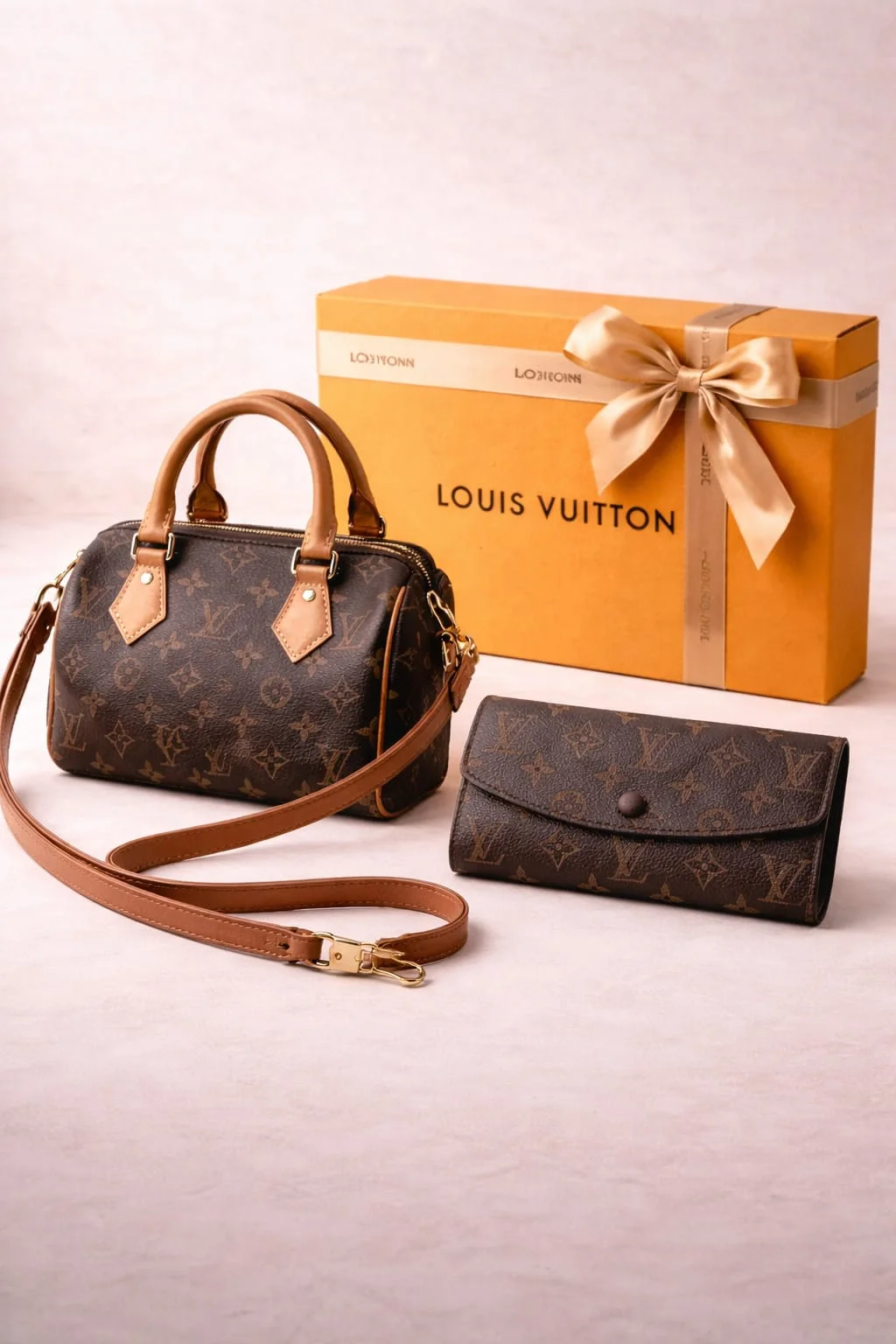 Pack Monogram Élégance – Sac & Portefeuille