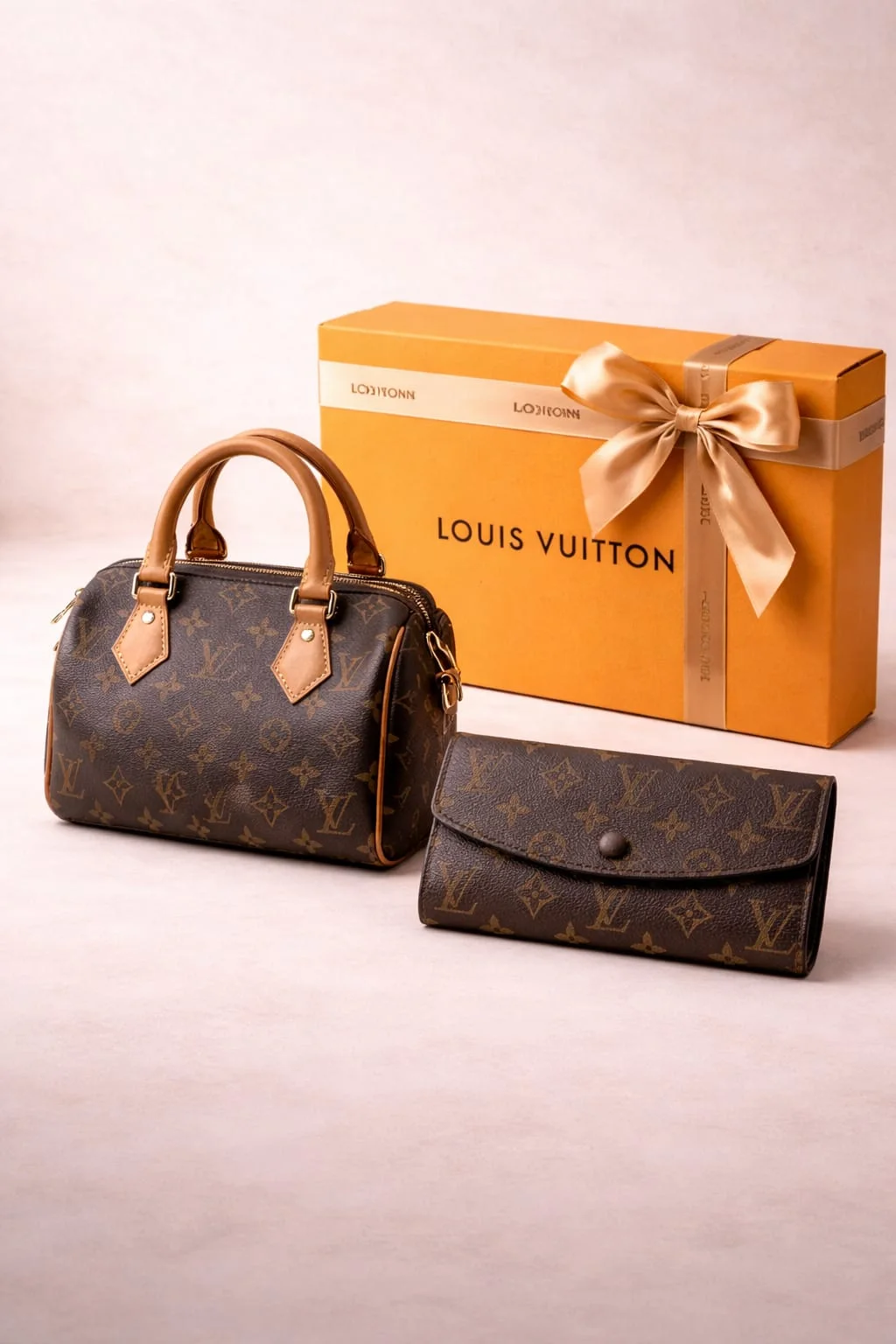 Pack Monogram Élégance – Sac & Portefeuille