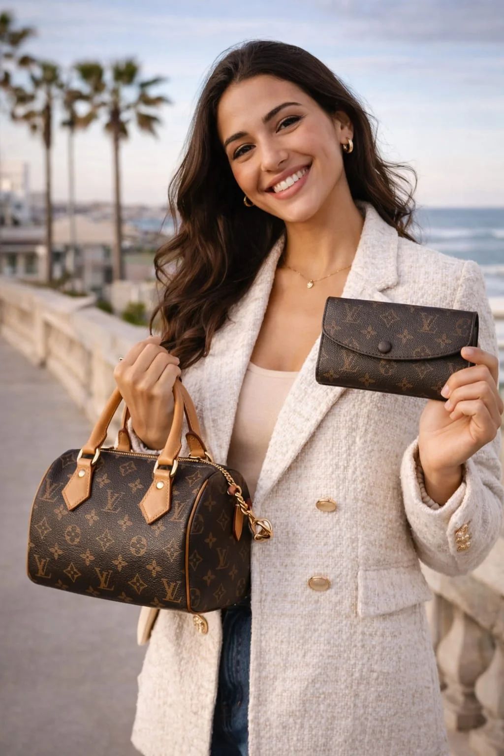 Pack Monogram Élégance – Sac & Portefeuille