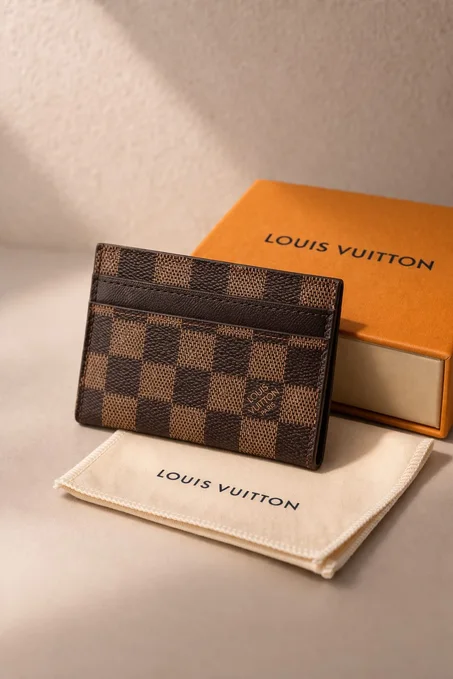 Porte-cartes Style Damier Compact