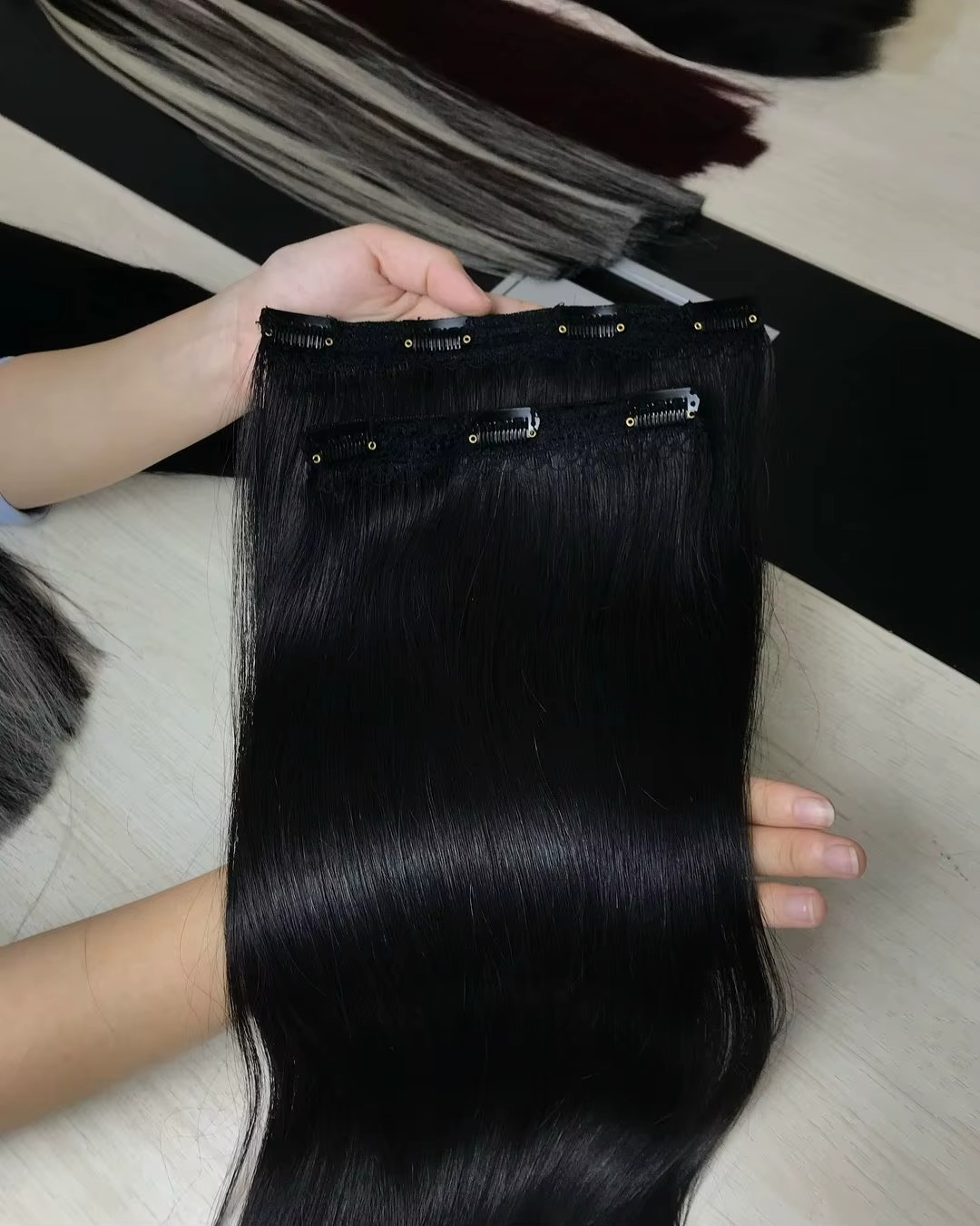 COMING SOON 100% Natural Human Hair Extensions Clip