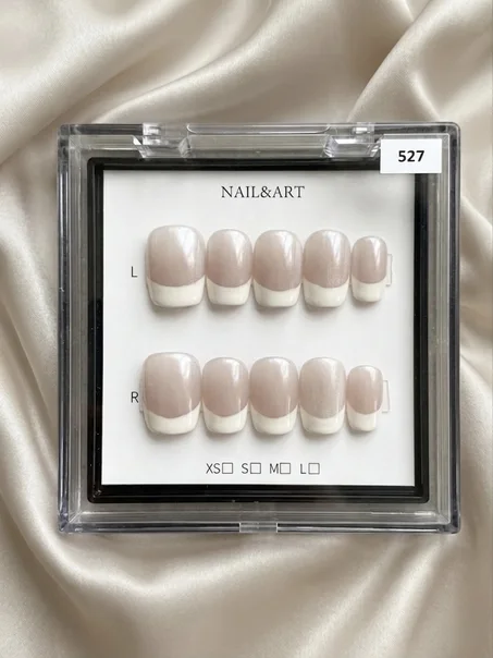 Press On Handcrafted Nails - French Style