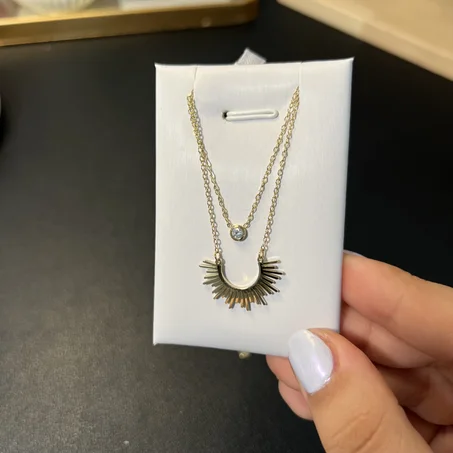 Collier Lune Dorée