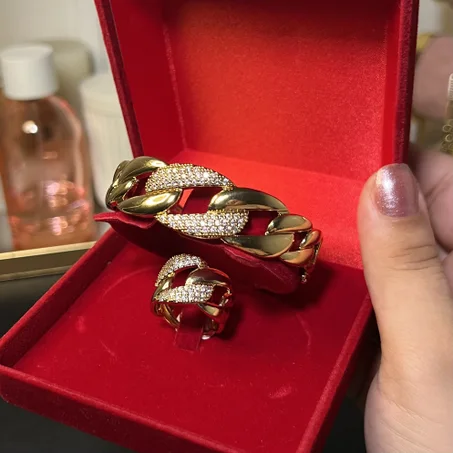 Ras de cou diamanté | Bracelet et bague