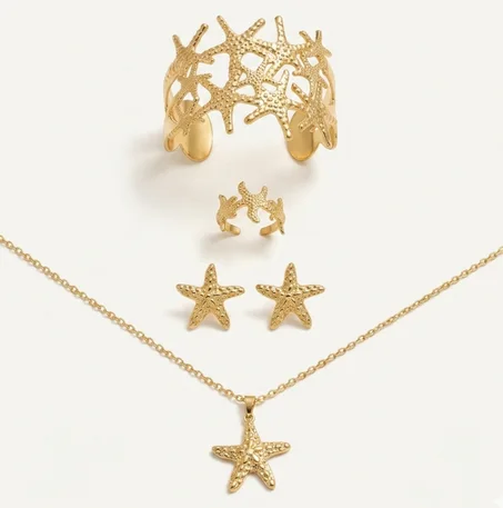 Ensemble Corail Doré | 4 Pièces
