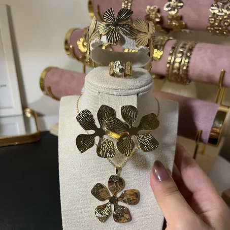 Ensemble Fleur Raillée | 4 pièces