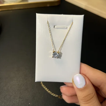 Collier Cristal Solitaire