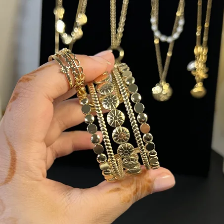 Ensemble solaire | Manchette et Bague assortie