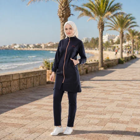 17326  بدلة رياضية طويلة نسائية صناعة تركية