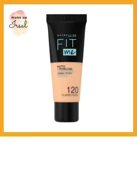 Maybelline New York Fit Me! - Fond de Teint Matte - 120 Ivoire Classique