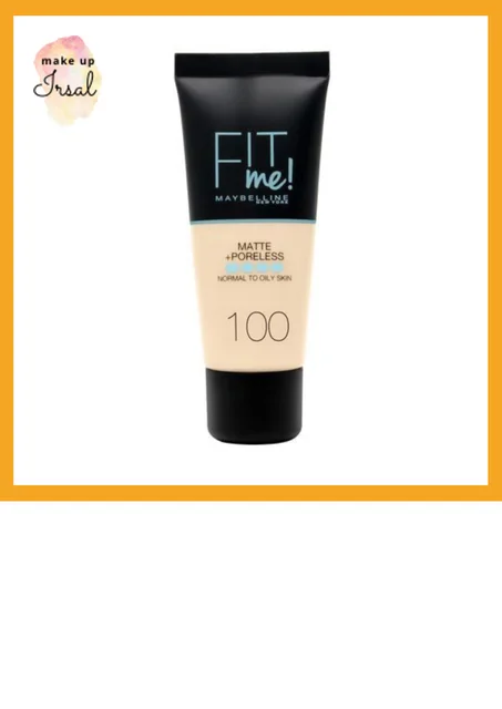 Maybelline New York Fit Me Matte & Poreless Fond de Teint 100 - Warm Ivory