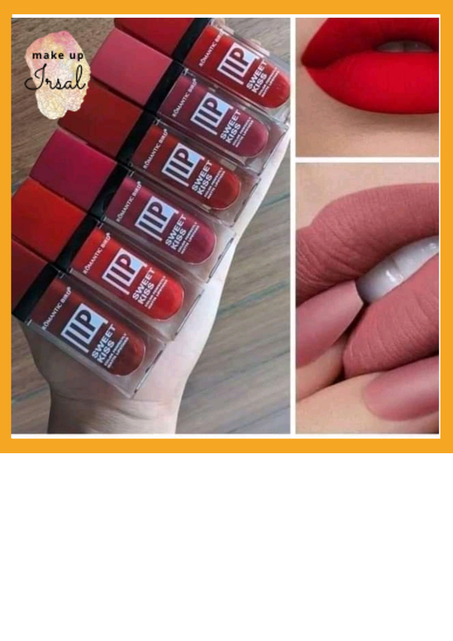 Pack de 6 rouge à lèvres Sweet Kiss rouge matte