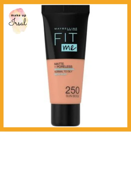 Maybelline New York Fit Me! - Fond de Teint Matte - 250 Beige ensoleillé