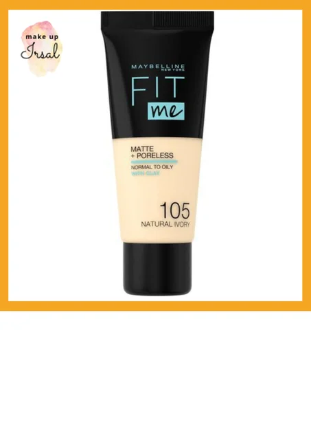 Maybelline New York Fit Me! - Fond de Teint Matte - 105 Ivoire naturel