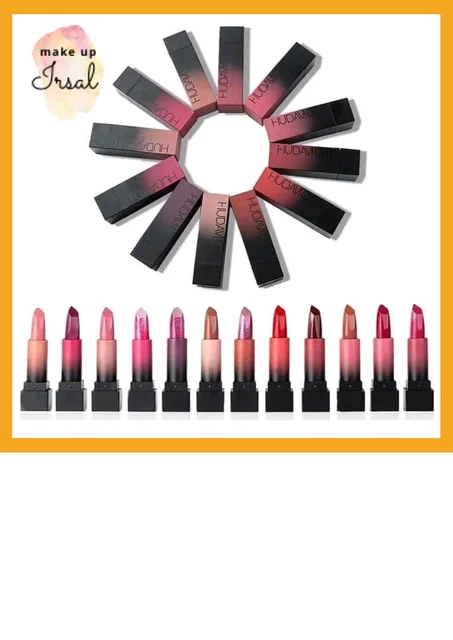 HUDA MOJI 12 rouges à lèvres huda beauty matte brillant à lèvres