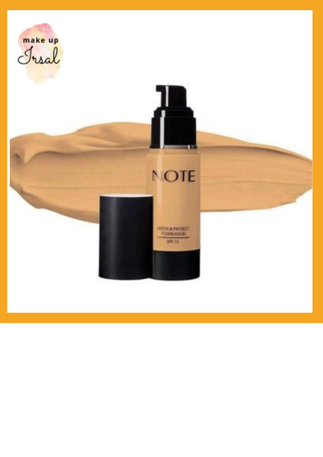 Note Cosmetics detox and protect fond de teint sand 04