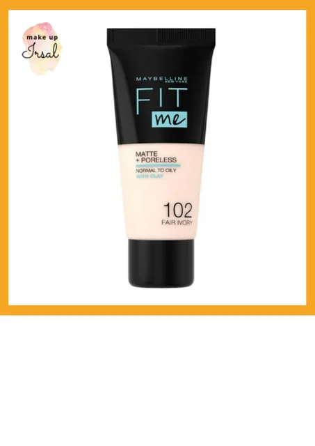Maybelline New York Fit Me! - Fond de Teint Matte - 102 Ivoire Clair
