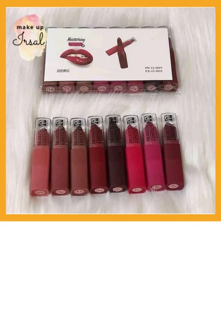 Pack de 8 rouge à lèvres Dramatic Lipstick  8 degrés du rouge