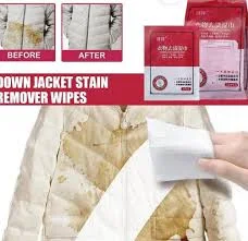 مناديل إزالة البقع الفورية للملابس – بدون ماء وبدون أثر