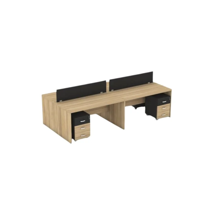 Bureau bench 4 poste en bois