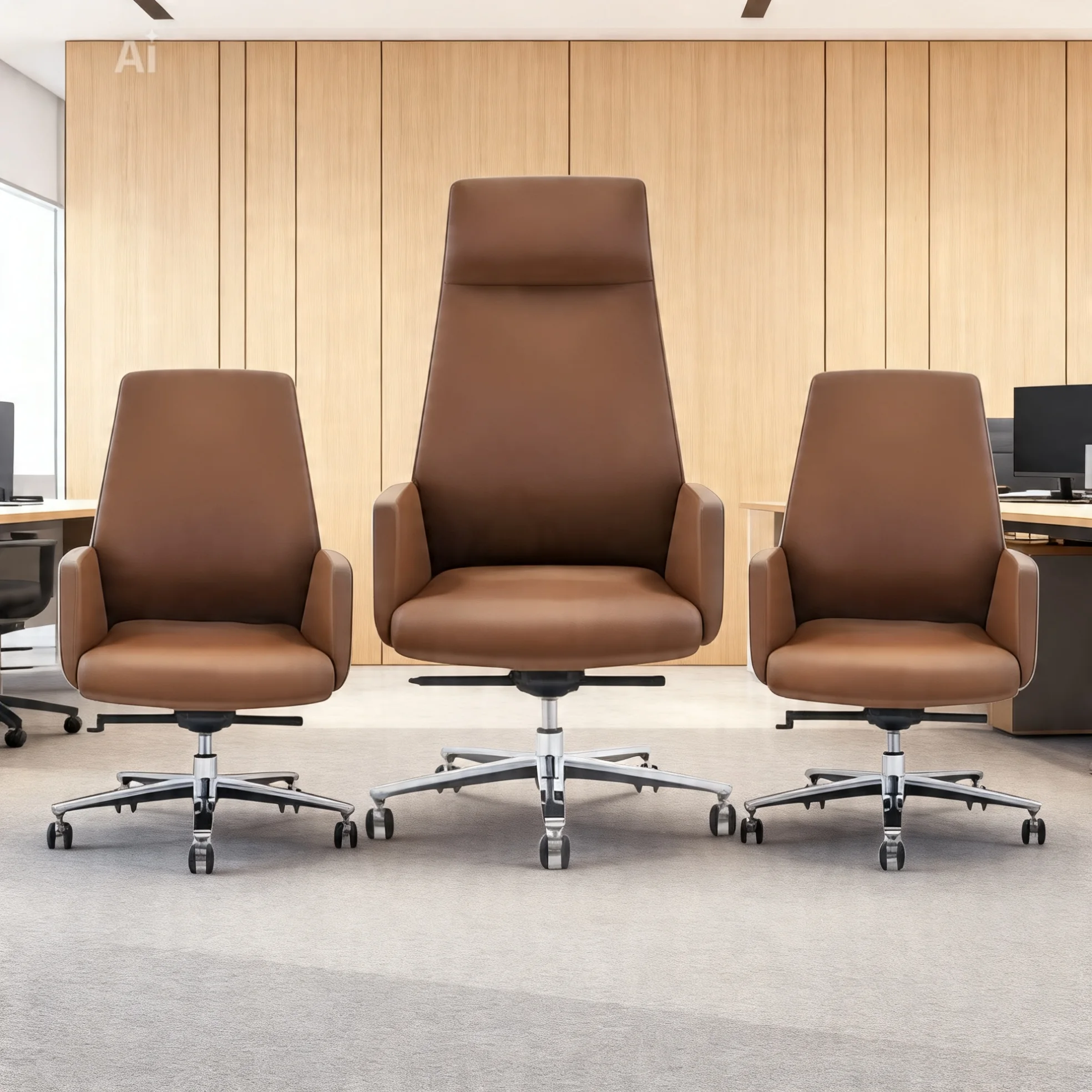 Ensemble Fauteuil Marron Tabac