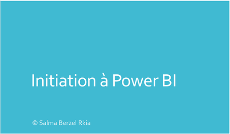 Initiation à Power BI