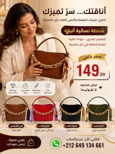 حقيبة نسائية جودة عالية