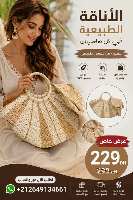 حقيبة نسائية لصيف متميز