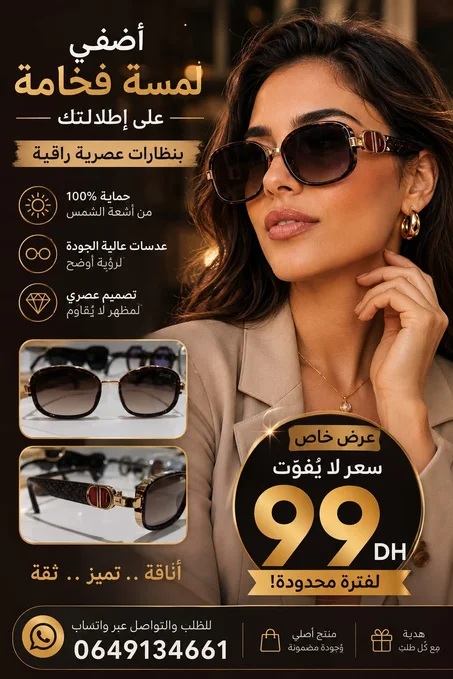 نظارات شمسية نسائية جودة ممتازة