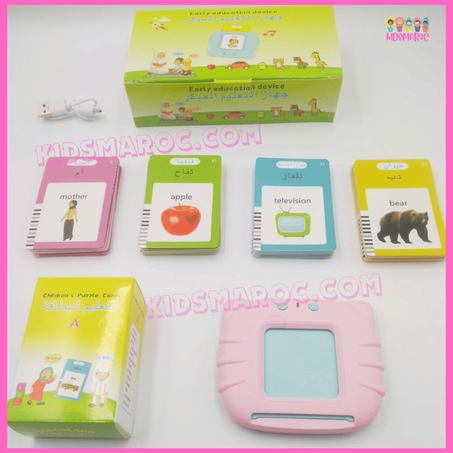 قارئ  البطاقات الرائع  لتعليم طفلك الإنكليزية والعربية  وتنمية إدراكه بطريقة ممتعة⭐⭐⭐⭐⭐