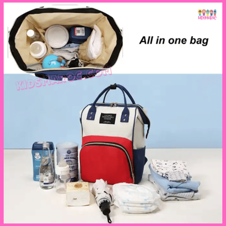 حقيبة الأمومة الأنيقة لرعاية الطفل وحمل جميع أغراض ومستلزمات طفلك..