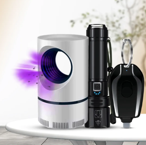 Pack of = Flashlight + Power Bank + mosquito repellent