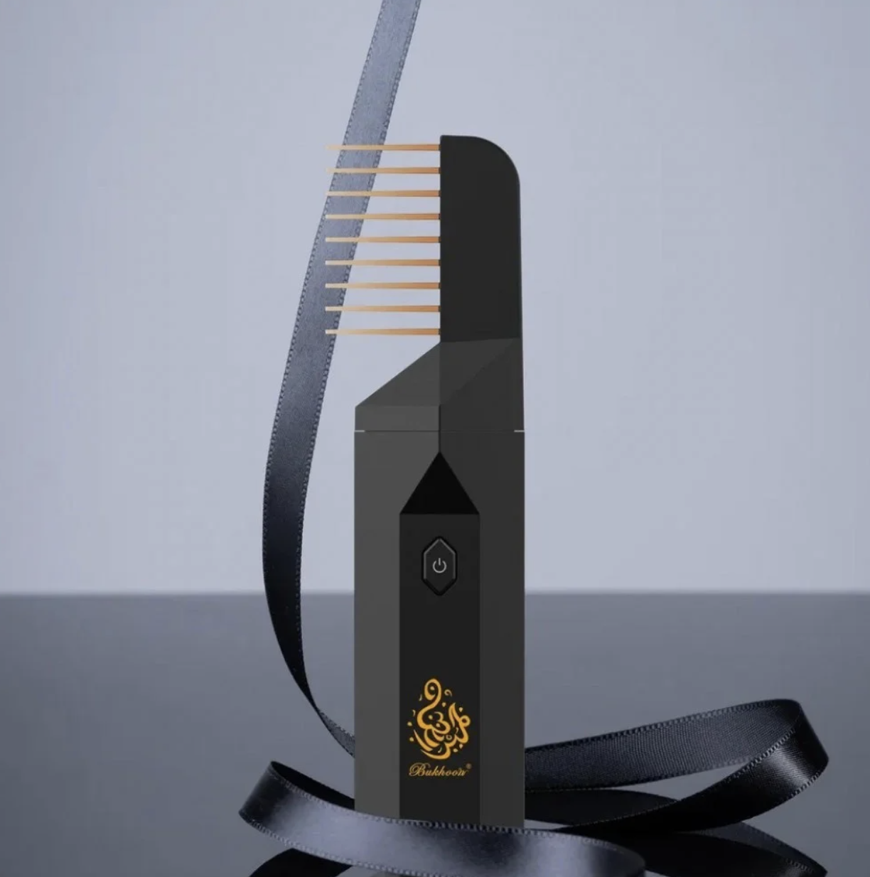 مبخرة الشعر الإلكترونية أسود محمولة مع رأس مشط للشعر