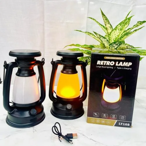 LAMPE RÉTRO SOLAIRE RECHARGEABLE