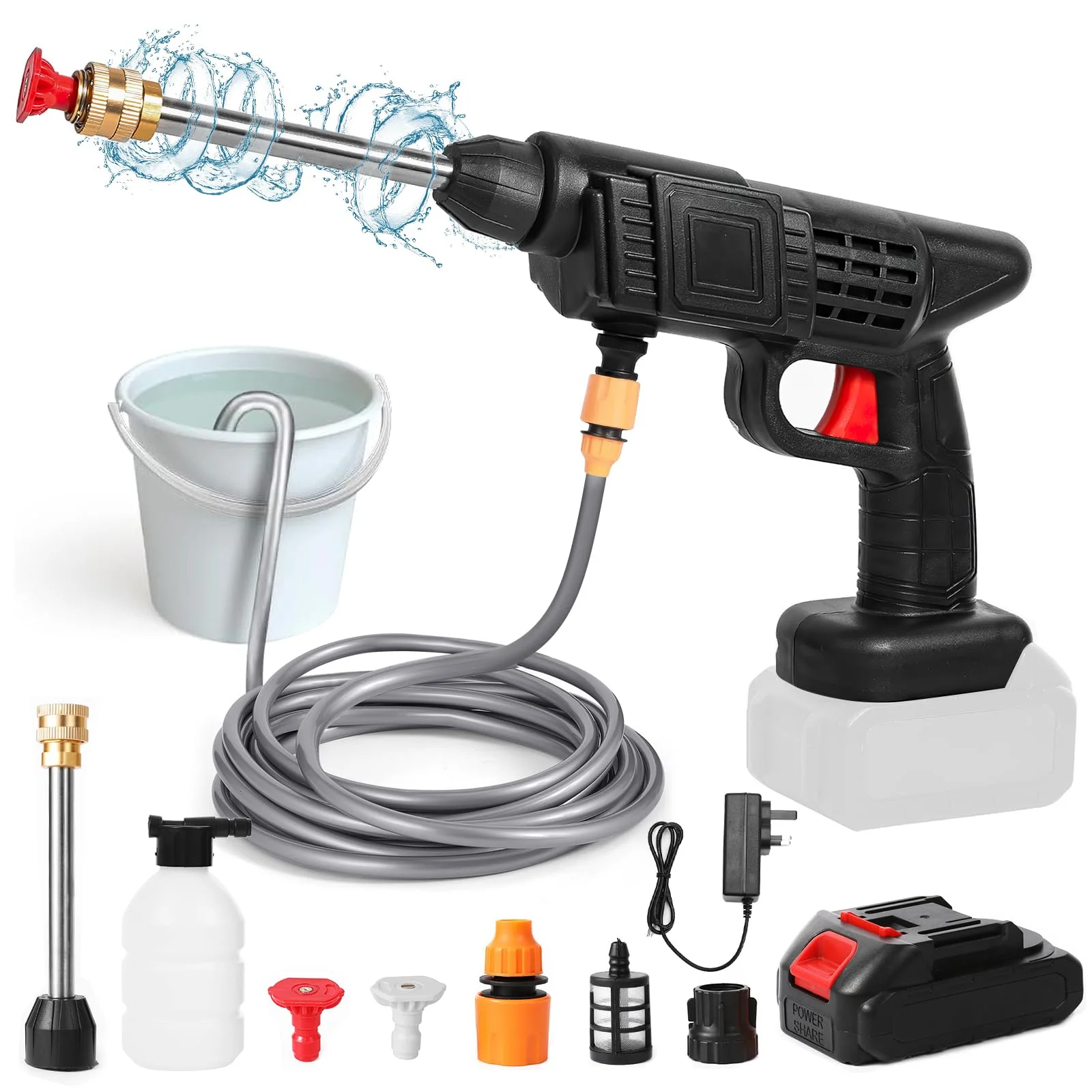 Pistolet Nettoyeur Haute Pression Sans Fil
