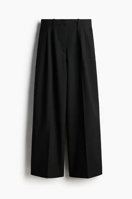 wide-leg TROUSERS