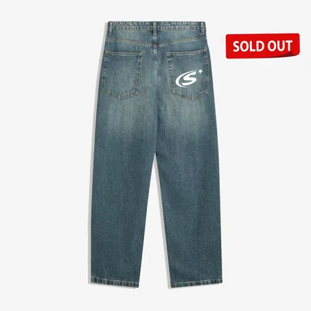 WIDE LEG-bleu gean pant