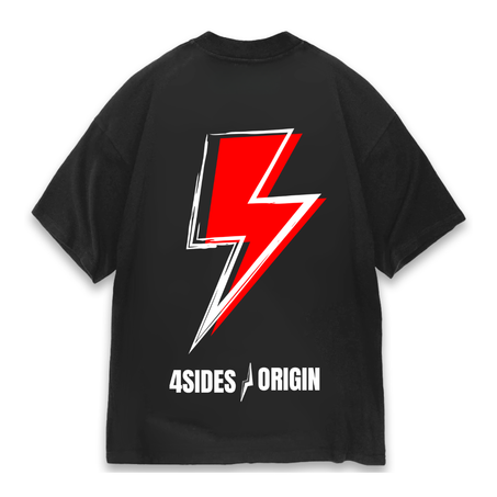 T-SHIRT RED ELECTRICAL OVERSIZE
