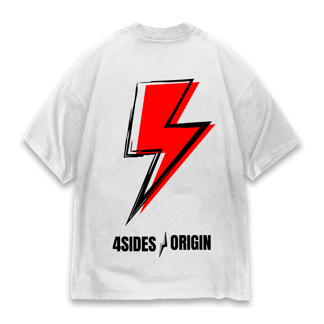 T-SHIRT RED ELECTRICAL OVERSIZE