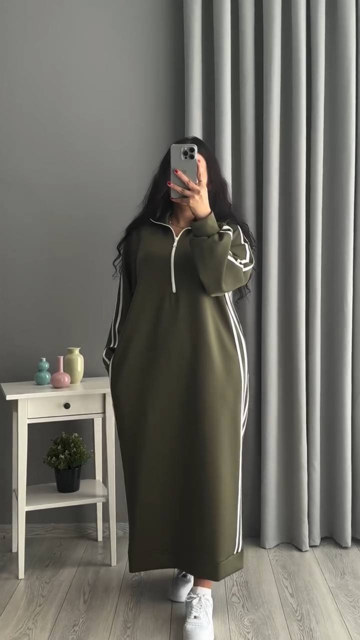 Robe tendance avec bandes