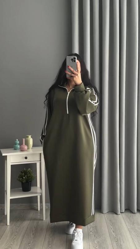 Robe tendance avec bandes